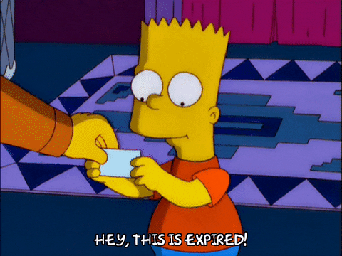 Bart Simpson Promotion Expired